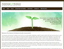 Tablet Screenshot of americanlifesciences.com